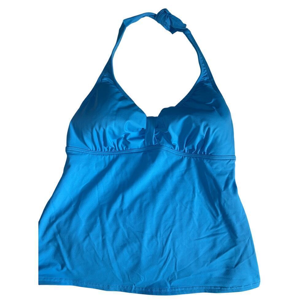 LANDS END TANKINI SWIM TOP size 10DDD bra sized